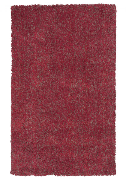 3' x 5' Red Heather Plain Area Rug