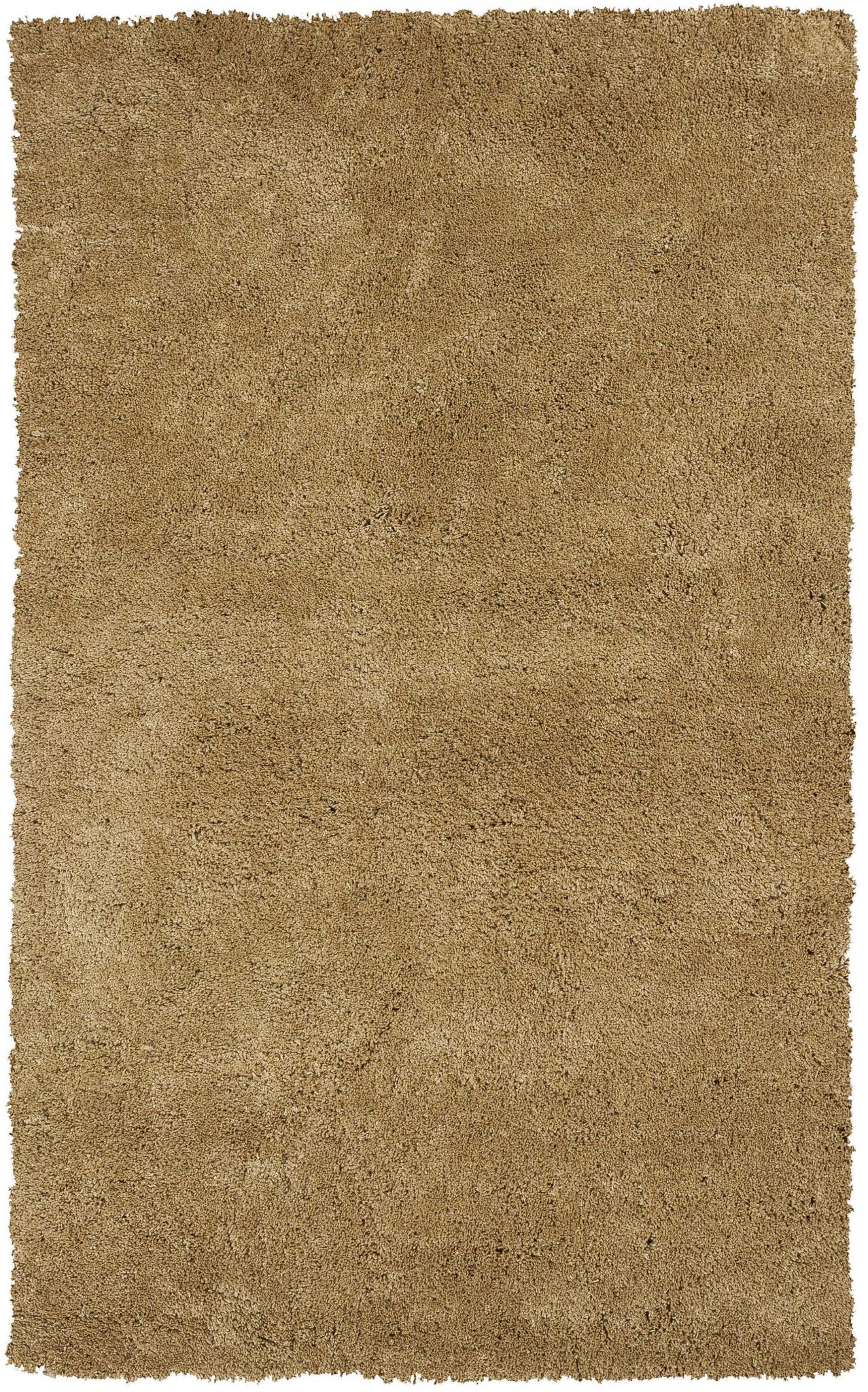 3' x 5' Gold Plain Area Rug