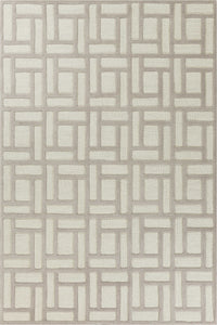 3'3" x 5'3" Wool Tan Ivory Area Rug