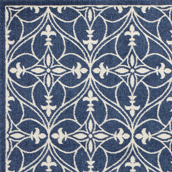 5' x 8' Denim Classical Pattern UV Treated Area Rug