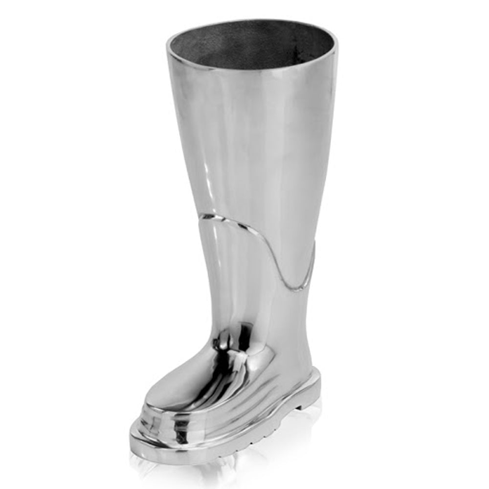 4.75" x 10.5" x 16" Buffed Firefighter Boot Stand