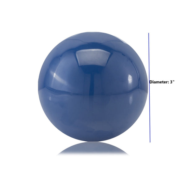 Classic 3" Blue Enameled Aluminum Decorative Sphere