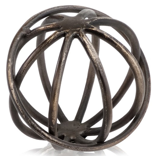 8" x 8" x 7" Bronze Large Sphere