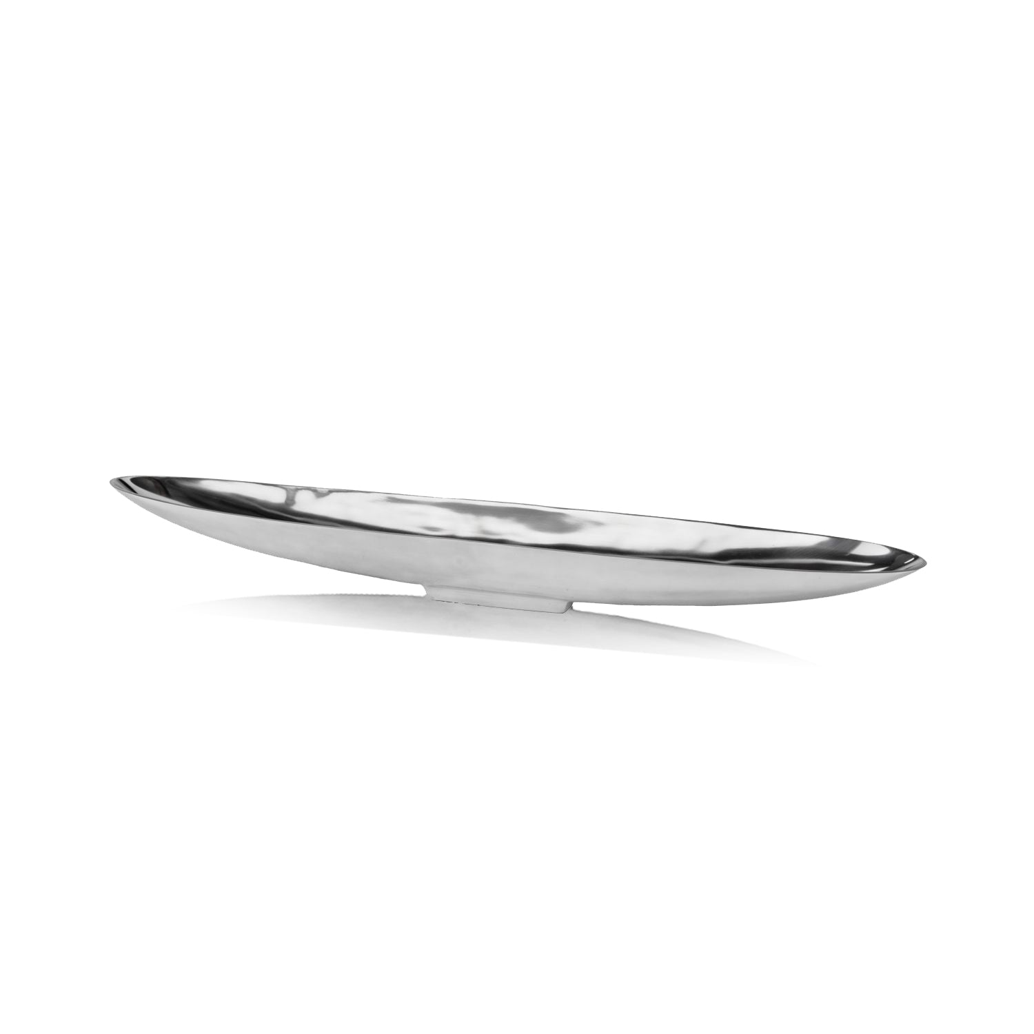 37" Contempo Shiny Silver Large Long Boat Tray