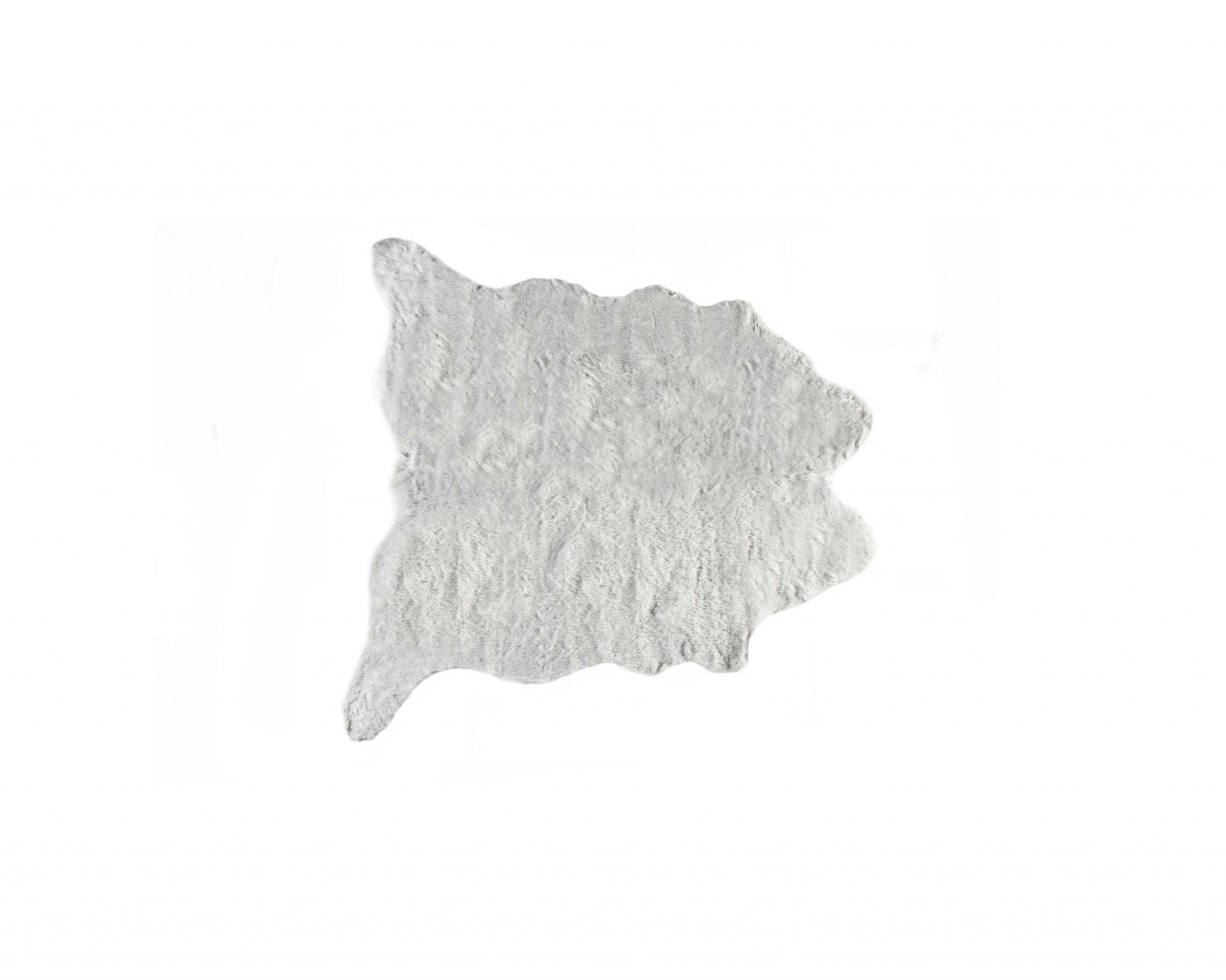 Acrylic Plush Polyester Grey Rug