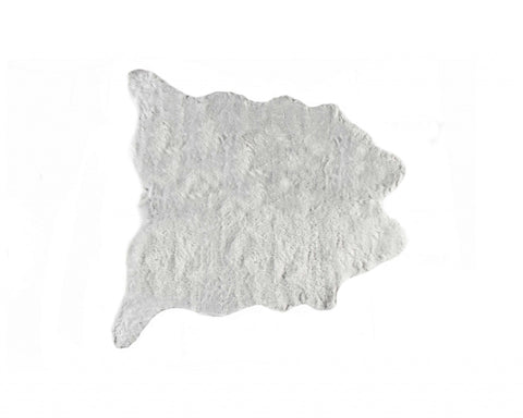 Acrylic Plush Polyester Grey Rug