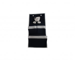 3 Pocket Storage Teddy Bear Wall Hanger