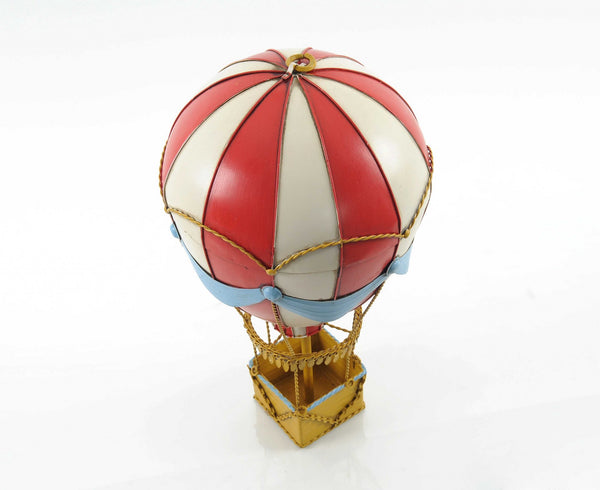 8.5" x 8.5" x 14.5" Vintage Hot Air Balloon