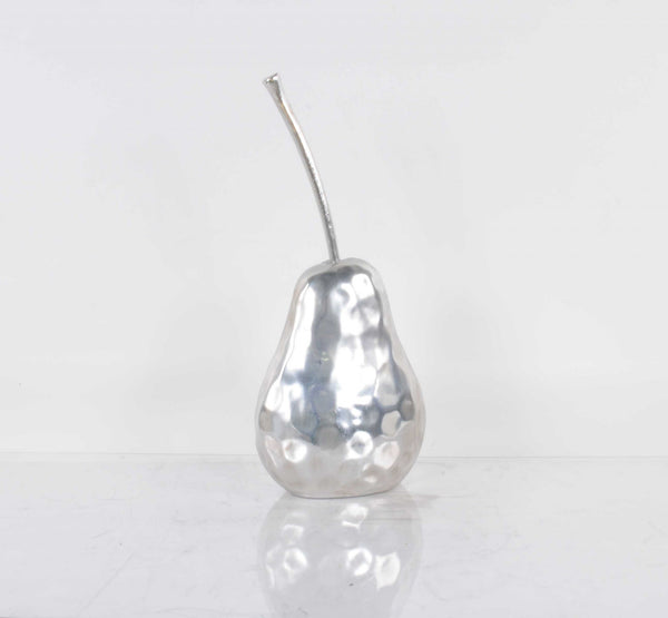 Delicious Hammered Finish Pear Statue