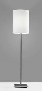 Floor Lamp Classic Silhouette Brushed Steel Metal