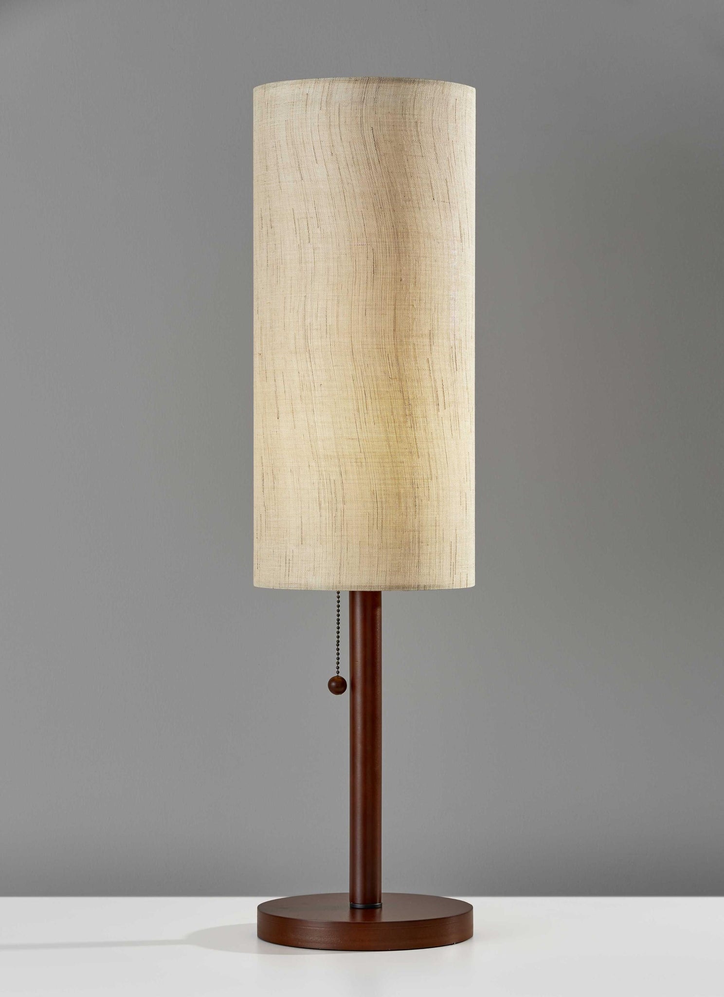 Slim Silhouette Walnut Wood Table Lamp