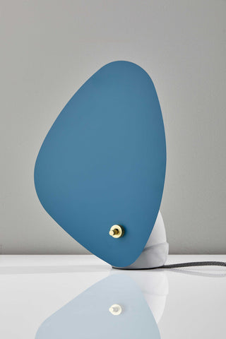 Turquoise Fin Concrete Table Lamp