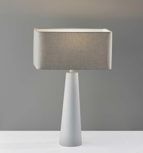 Urban Edge White Metal Table Lamp