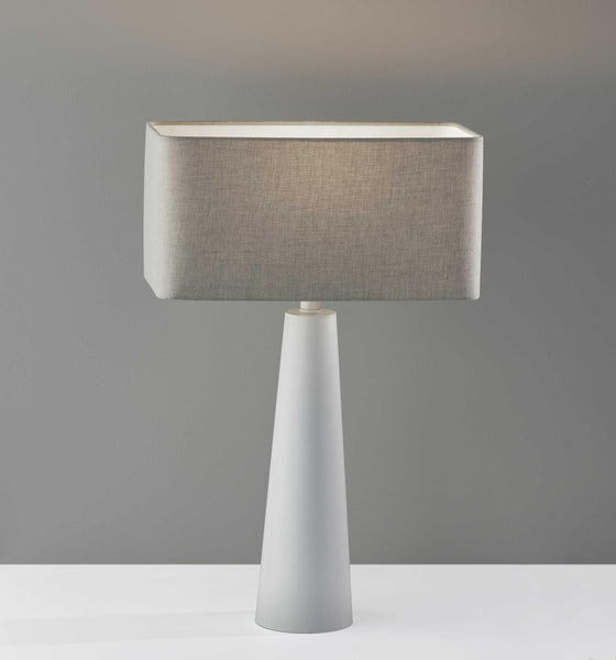 Urban Edge White Metal Table Lamp