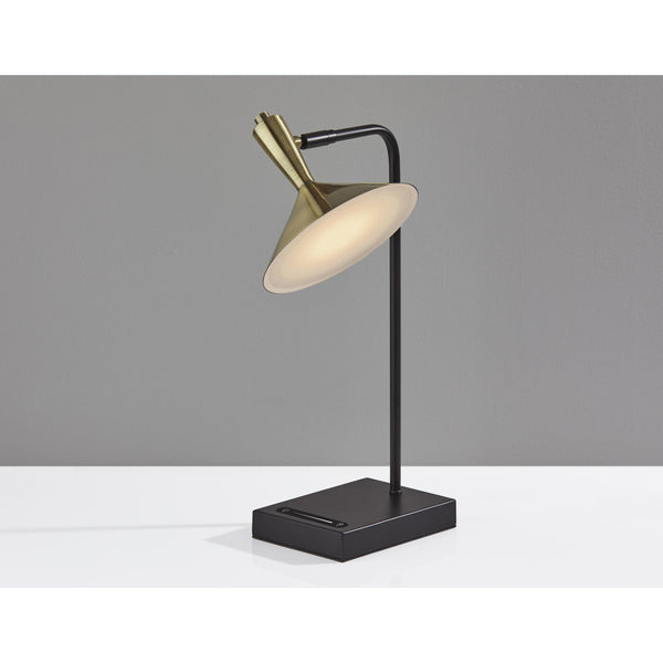 Brass Spotlight Black Metal LED Desk Lamp