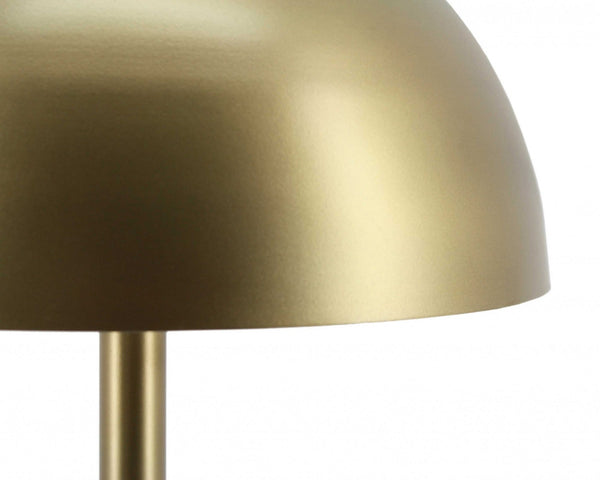 Modern Umbrella Style Antique Brass Table Lamp