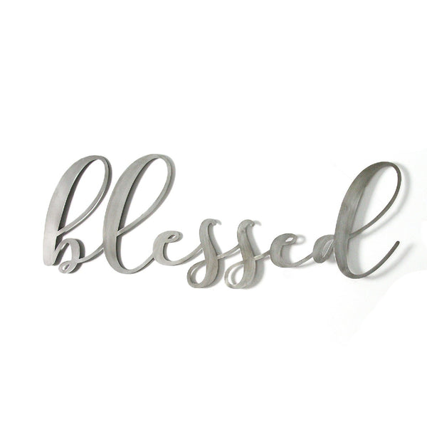 Oversized Blessed Metal Sign