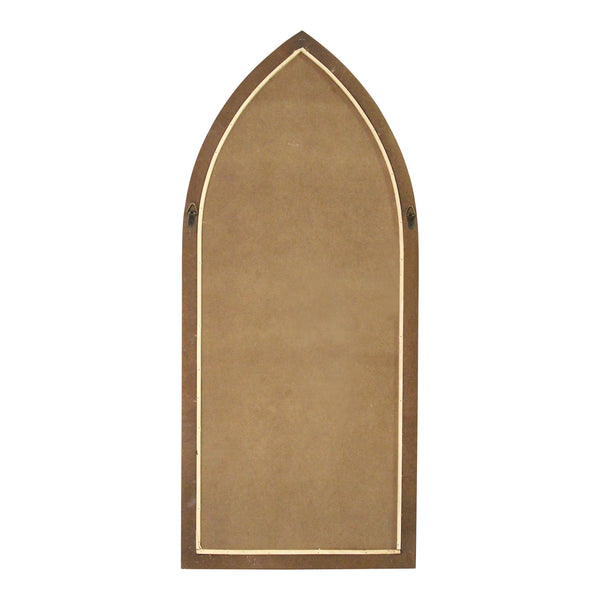 36" Gothic Inspired Arch Wood Wall Mirror