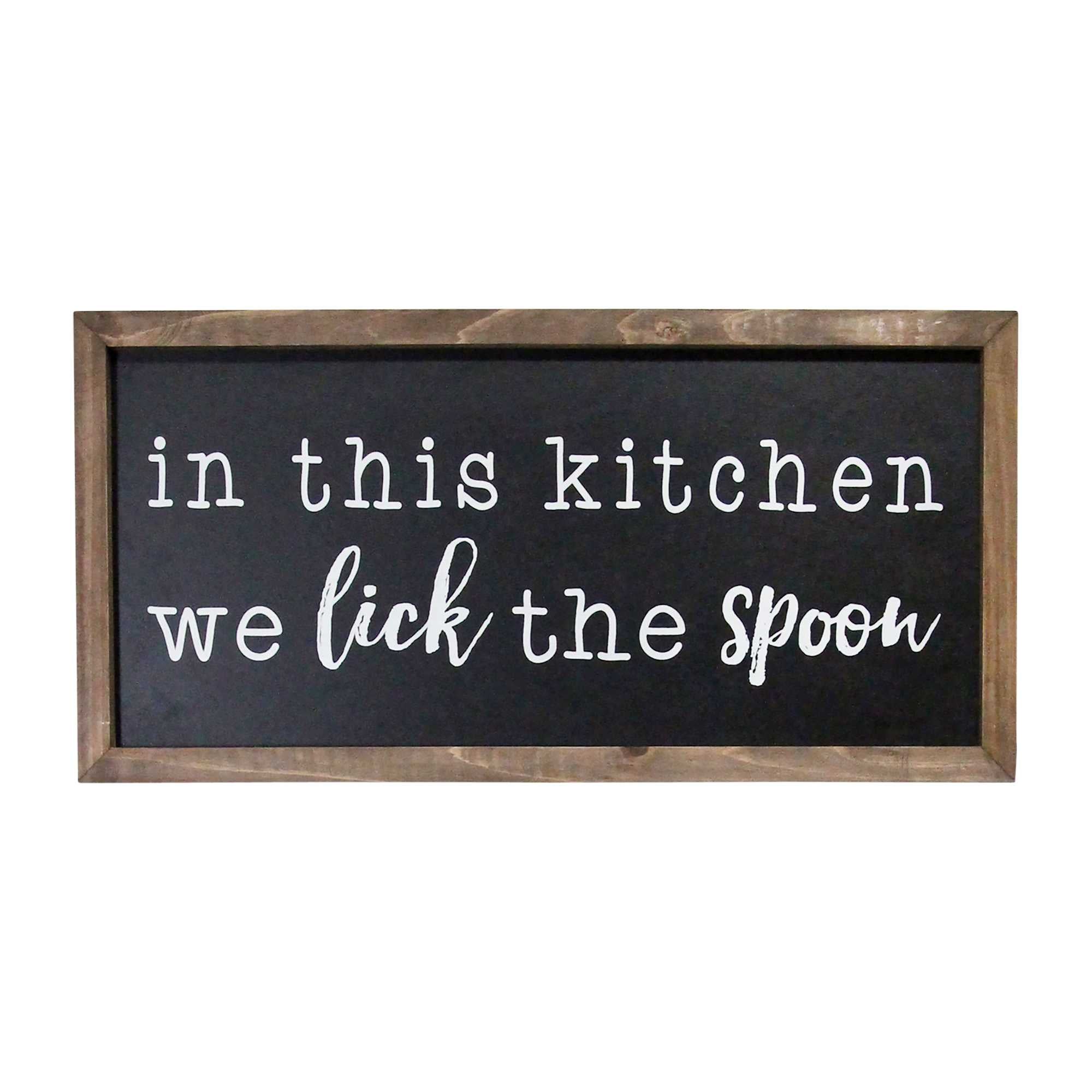 In This Kitchen Chalkboard Style Wall Art