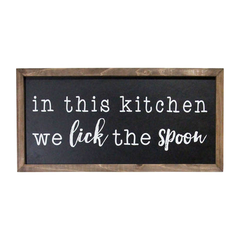 In This Kitchen Chalkboard Style Wall Art