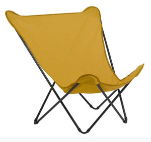 Modern Indoor Outdoor Golden Yellow XL Folding Lounge Chair