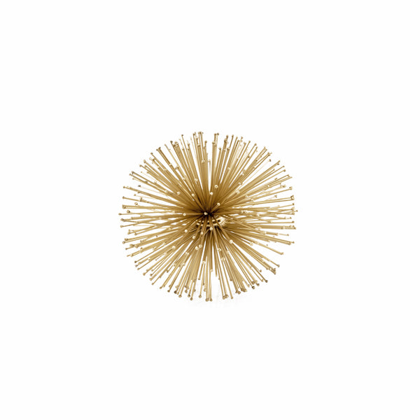 6" X 6" X 6" Gold Iron Urchin Small Sphere