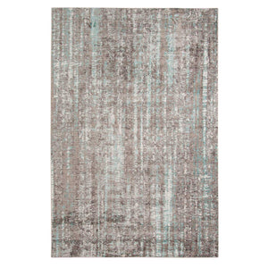 3.93" X5.57" X 0.38" Gray Polyester Area Rug