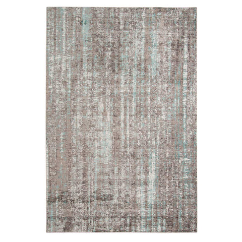 3.93" X5.57" X 0.38" Gray Polyester Area Rug