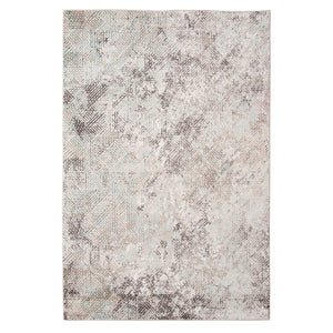 3.93" X5.57" X 0.38" Gray Polyester Area Rug