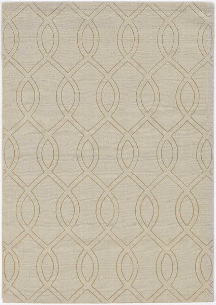 8' Beige Polyester Rug