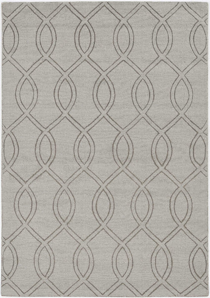 8' Taupe Polyester Rug