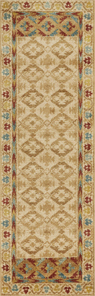 31" X 96" Sand Polypropylene Rug