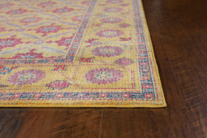 31" X 96" Gold Polypropylene Rug