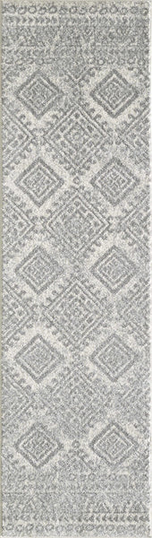 2' x 7' Ivory or Grey Polypropylene Area Rug