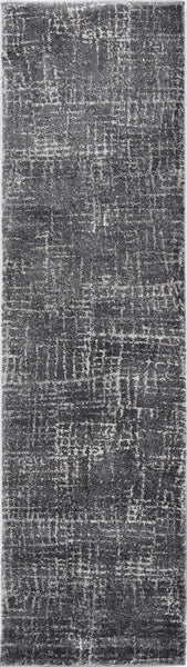 3'x5' Grey Machine Woven Abstract Scratch Indoor Area Rug