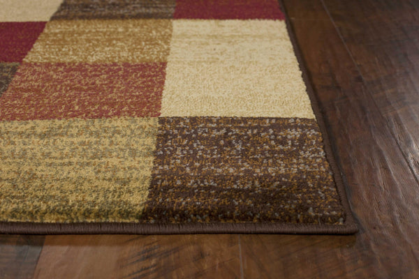 63" X 63" Beige Polypropylene Rug