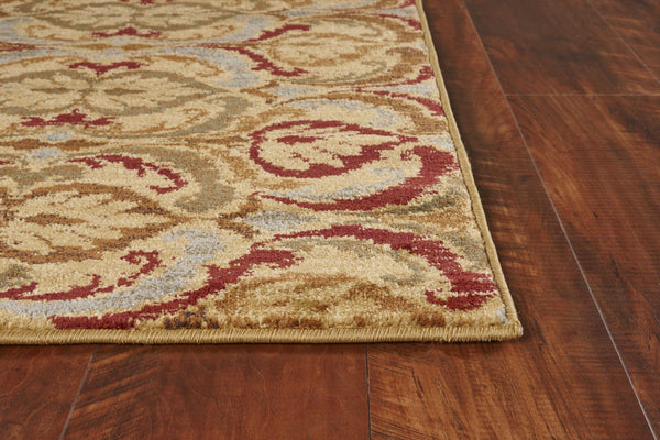 23" X 35" Gold Polypropylene Rug