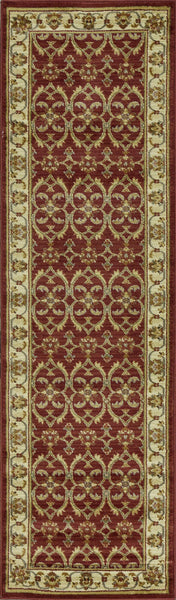 23" X 35" Red or Ivory Polypropylene Rug