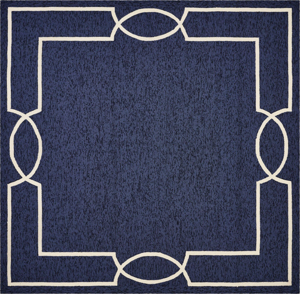 3' x 5' Ocean Coastal Bordered Area Rug