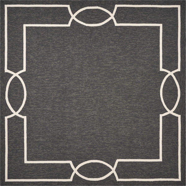 3' x 5' Onyx Coastal Bordered Area Rug