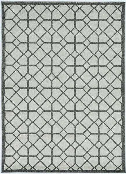 3' x 5' Ivory or Grey Polypropylene Rug