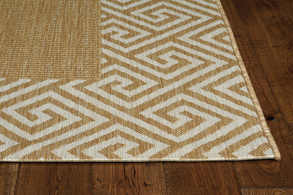 3' x 5' Natural Polypropylene Area Rug