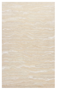 3'x5' Ivory Hand Tufted Abstract Indoor Area Rug