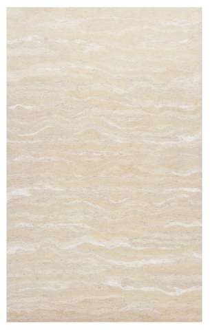 3'x5' Ivory Hand Tufted Abstract Indoor Area Rug