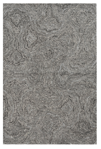 3'x5' Grey Hand Tufted Abstract Indoor Area Rug