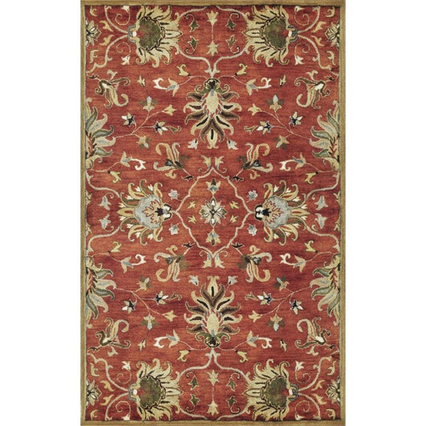 3' x 5' Sienna Medallion Vines Wool Rug