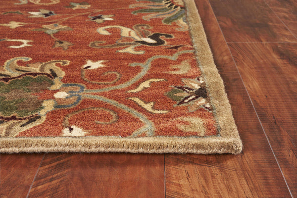 3' x 5' Sienna Medallion Vines Wool Rug