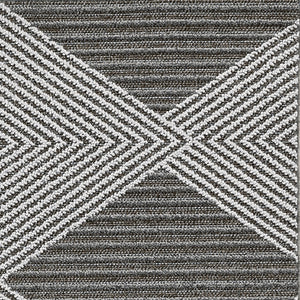 5' x 8' Grey or Ivory Geometric Diamond Area Rug