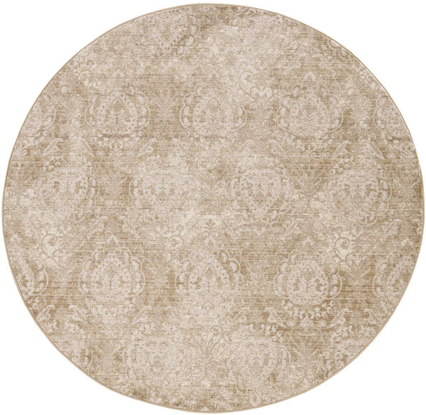 4' x 6' Sand Vintage Medallion Area Rug