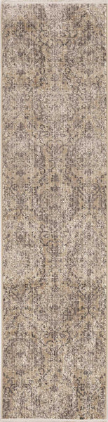 8' Sand or Charcoal Polypropylene Runner Rug